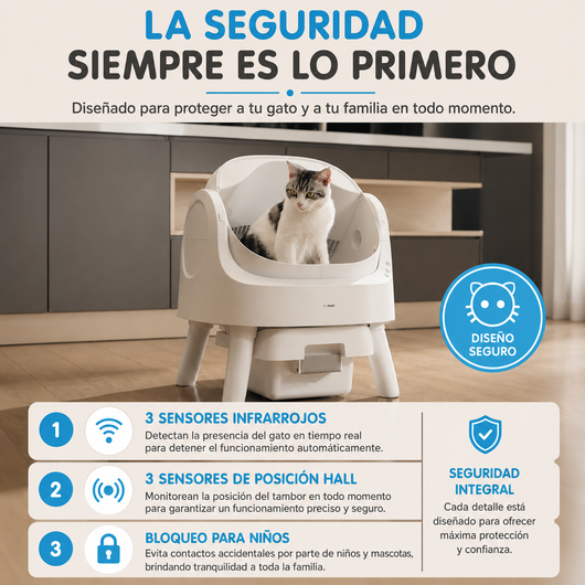 Novelisse CleanBox Pro  Arenero Autolimpiable para Gatos
